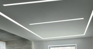 Установка встраиваемых линейных светильников