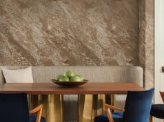 Декоративная штукатурка травертин в интерьере