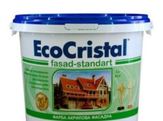 Краска для фасада и внешних работ Ирком Р-131 EcoCristal