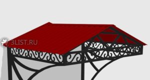 Навесы над крыльцом, как элемент оформления входной группы