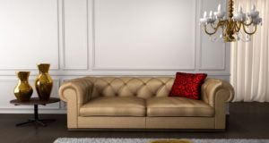 Прямой диван: классика в интерьере