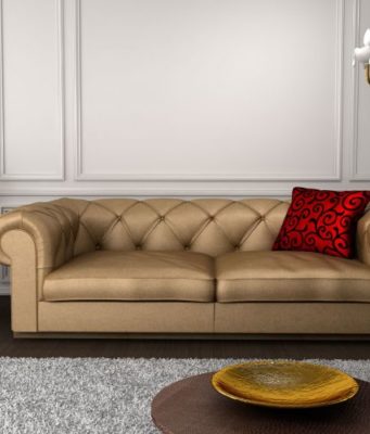 Прямой диван: классика в интерьере