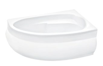 Асимметричная ванна: выбор, размеры, угловые варианты