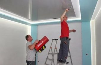 Описание установки натяжного потолка