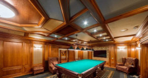 Дизайн бильярдной комнаты в доме
