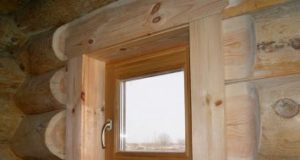 Как установить деревянное окно в баню?