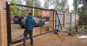 Установка металлических ворот от профессионалов