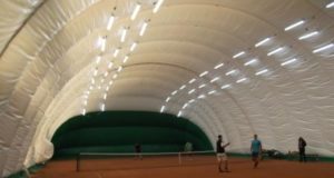 Накрытие теннисных кортов быстровозводимой конструкцией