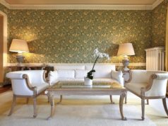 Обои в жилом интерьере
