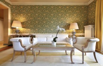 Обои в жилом интерьере