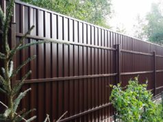 Руководство по возведению забора из профнастила