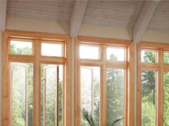 Уникальный дизайн окон из лиственницы со стеклопакетом для дома и дачи