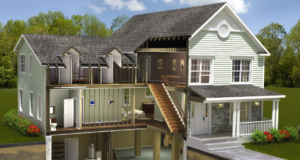 Цокольные двухэтажные дома: особенности и преимущества