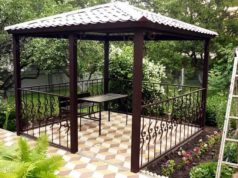 Металлическая беседка-особенности, преимущества