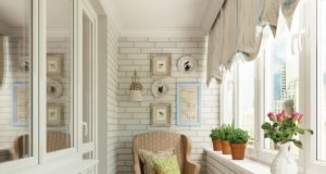 Отделка лоджии плиткой