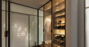 Стеклянные двери в шкаф