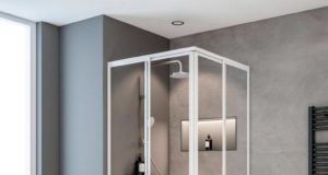 Угловые стеклянные душевые перегородки