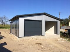 Строительство гаража из сэндвич-панелей