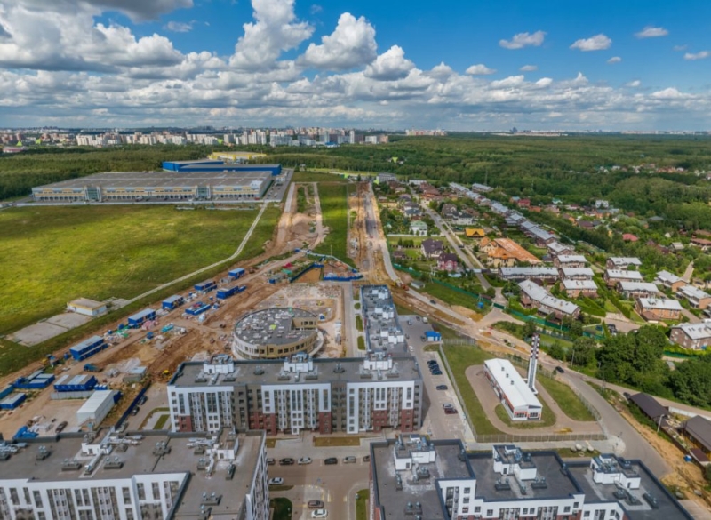 В ЖК «Новая Щербинка» ведут работы по расширению дороги