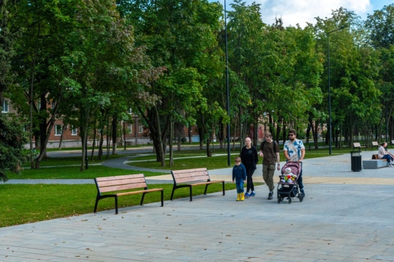 Завершены работы по благоустройству бульвара Маяковского в Жуковском