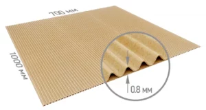 Двухслойный гофрокартон