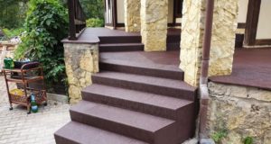 Облицовка готовых бетонных лестниц