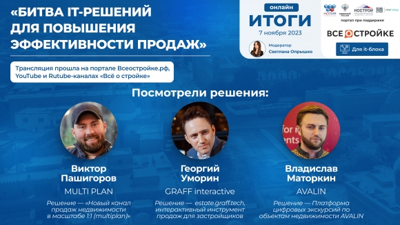 На битве IT-решений разработчики презентовали новейшие сервисы по увеличению продаж недвижимости