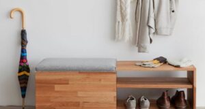 Деревянная банкетка и тумба для прихожей: Стиль и функциональность