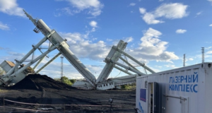 В России для демонтажа высотных металлоконструкций впервые использовали лазерную установку