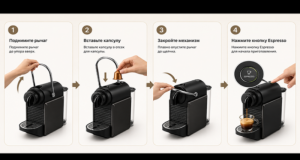 Как вставить капсулу в кофемашину Nespresso и не повредить механизм